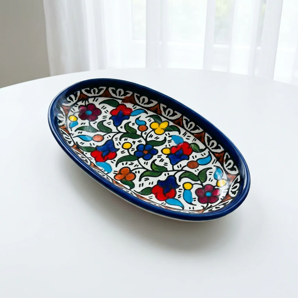 Oval Ceramic Side Dishes | Hand-Painted in Palestine - Image 4