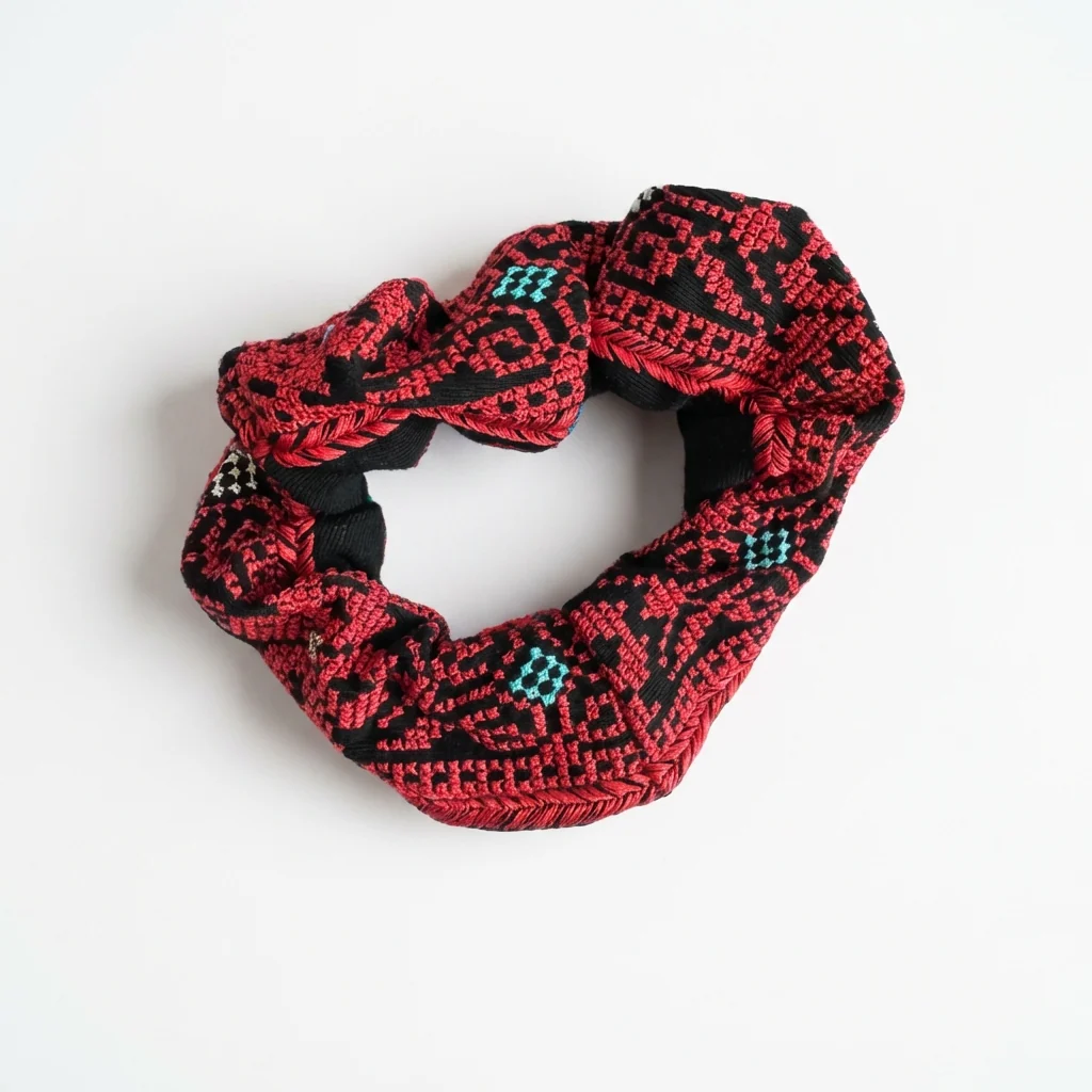 Tatreez Scrunchie - Red - Image 3