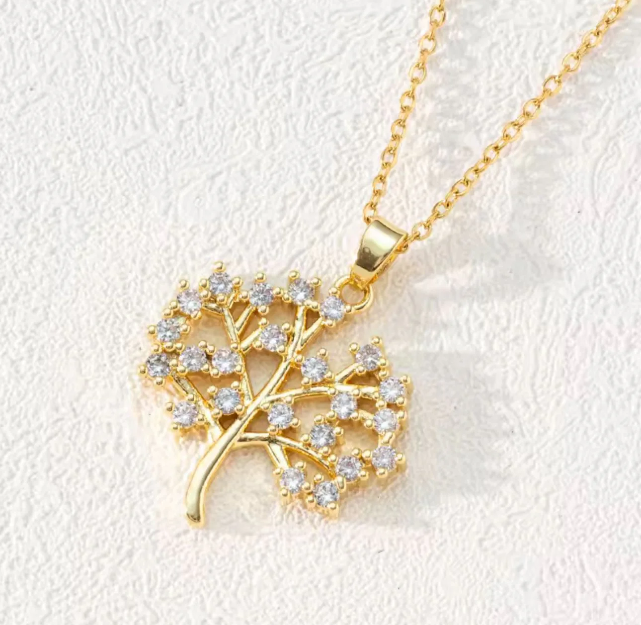 The Olive Tree Pendant Necklace | 18k Gold-Plated Stainless Steel - Palestine Jewelry - Image 4